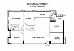 Blk 308 Tampines Street 32 (Tampines), HDB Executive #638127761